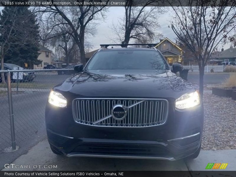 Onyx Black Metallic / Charcoal 2016 Volvo XC90 T8 eAWD Inscription