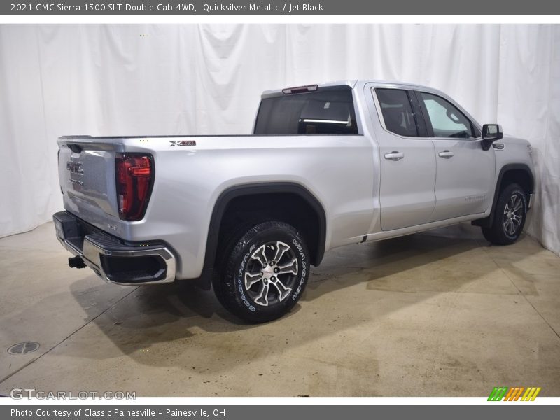 Quicksilver Metallic / Jet Black 2021 GMC Sierra 1500 SLT Double Cab 4WD