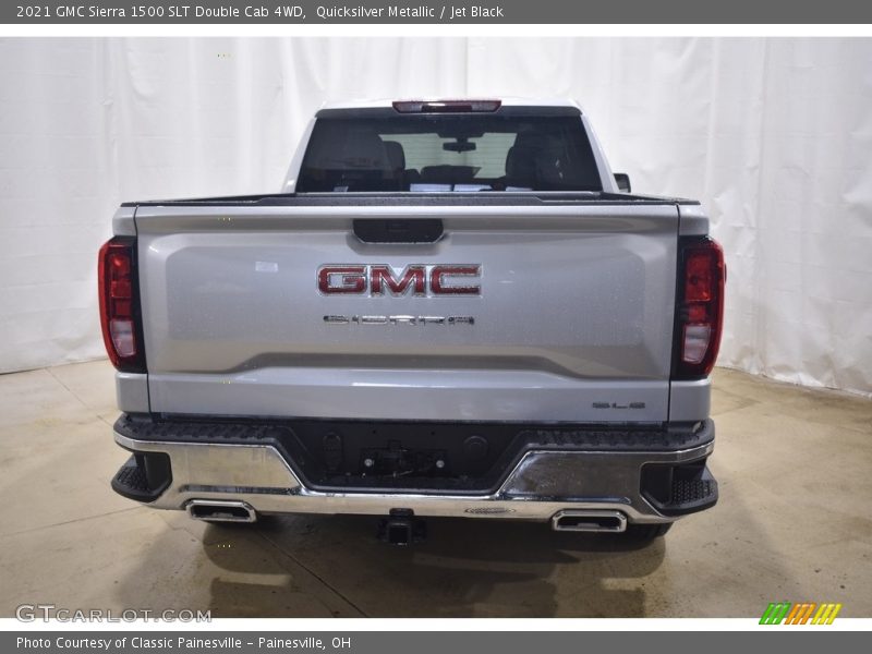 Quicksilver Metallic / Jet Black 2021 GMC Sierra 1500 SLT Double Cab 4WD