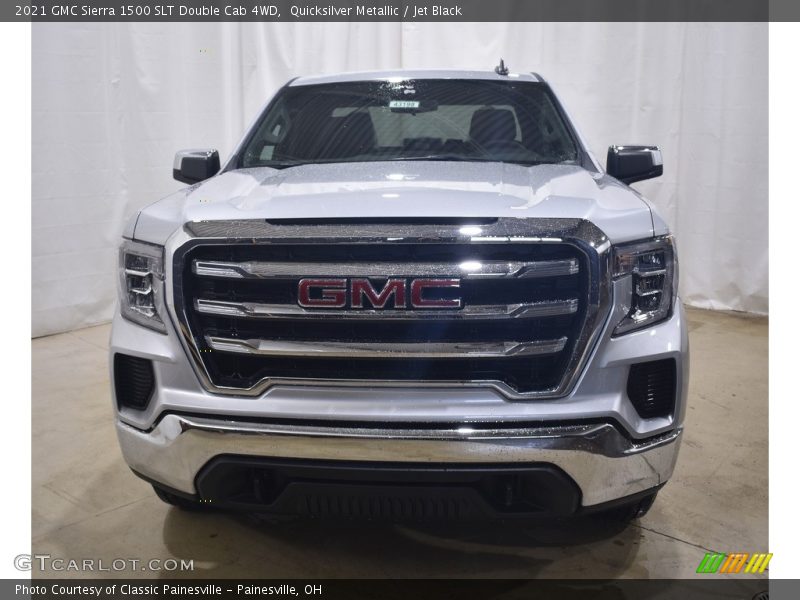 Quicksilver Metallic / Jet Black 2021 GMC Sierra 1500 SLT Double Cab 4WD