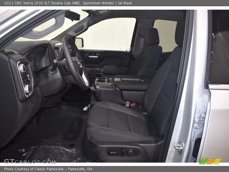 Quicksilver Metallic / Jet Black 2021 GMC Sierra 1500 SLT Double Cab 4WD