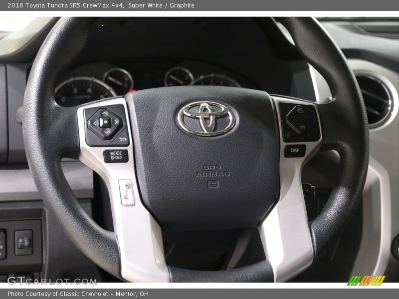 Super White / Graphite 2016 Toyota Tundra SR5 CrewMax 4x4