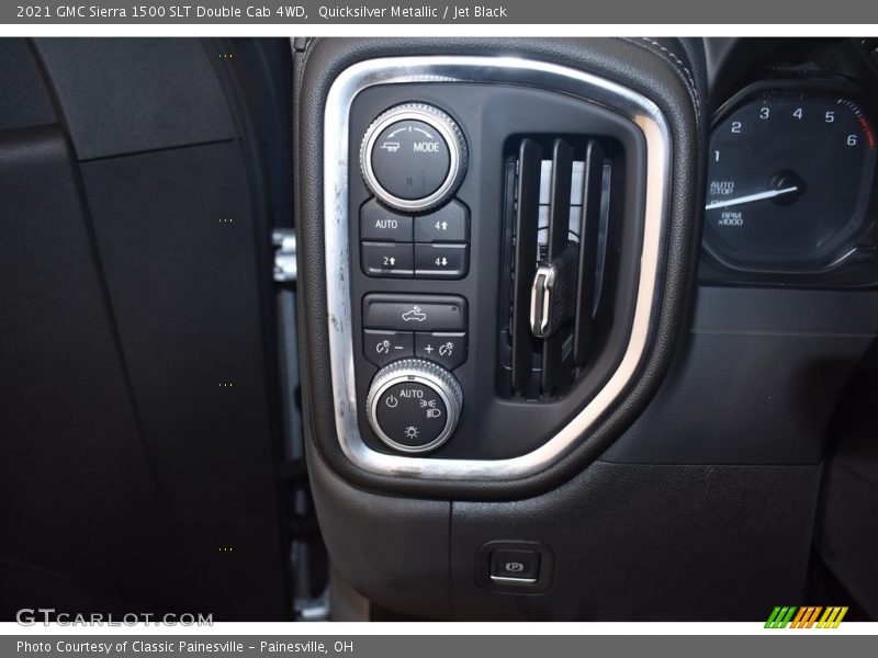 Quicksilver Metallic / Jet Black 2021 GMC Sierra 1500 SLT Double Cab 4WD