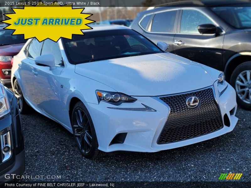 Ultra White / Black 2015 Lexus IS 250 F Sport AWD