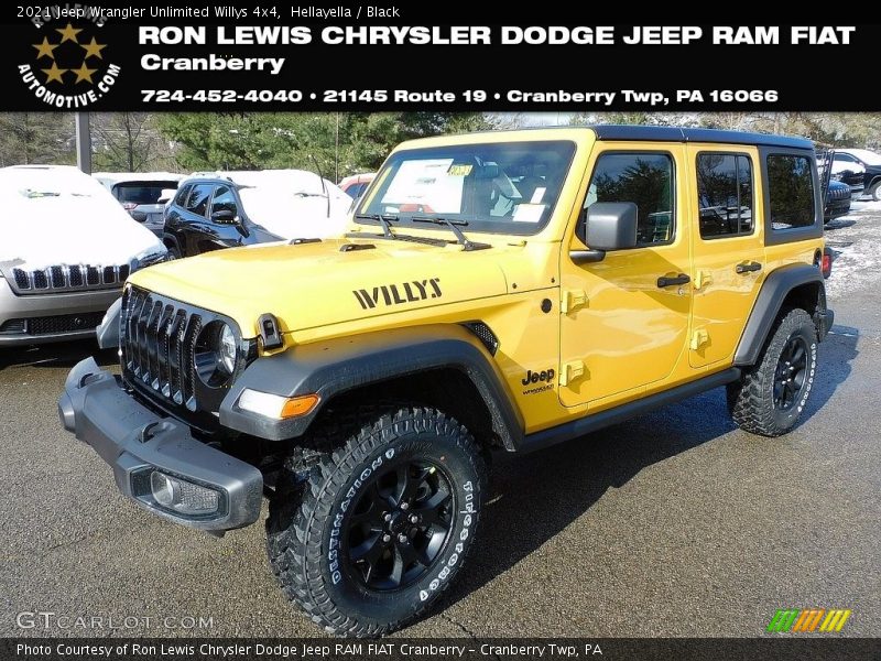 Hellayella / Black 2021 Jeep Wrangler Unlimited Willys 4x4