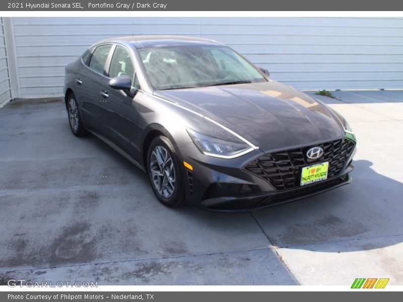 Portofino Gray / Dark Gray 2021 Hyundai Sonata SEL