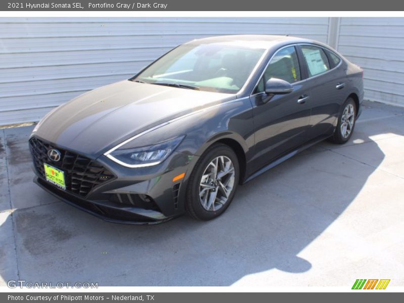 Portofino Gray / Dark Gray 2021 Hyundai Sonata SEL