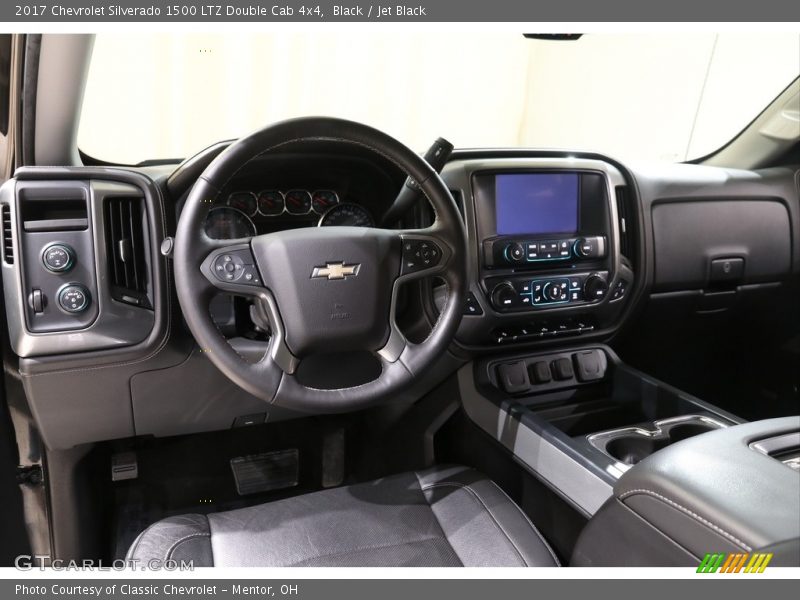 Black / Jet Black 2017 Chevrolet Silverado 1500 LTZ Double Cab 4x4