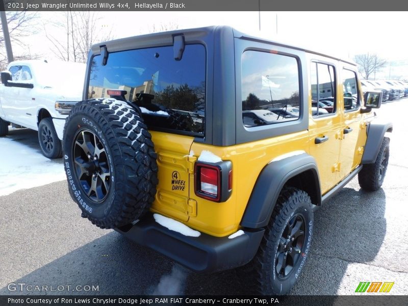 Hellayella / Black 2021 Jeep Wrangler Unlimited Willys 4x4