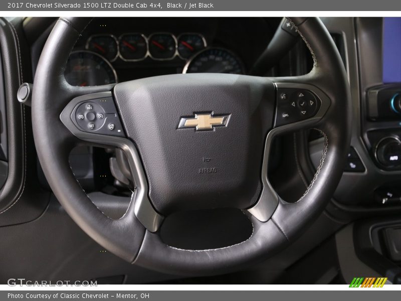 Black / Jet Black 2017 Chevrolet Silverado 1500 LTZ Double Cab 4x4