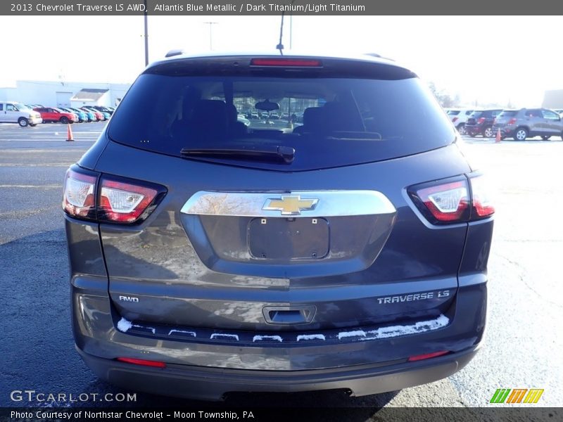 Atlantis Blue Metallic / Dark Titanium/Light Titanium 2013 Chevrolet Traverse LS AWD