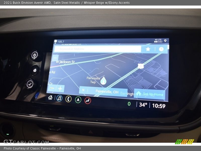 Navigation of 2021 Envision Avenir AWD