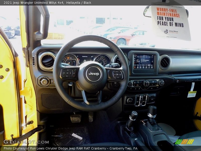Hellayella / Black 2021 Jeep Wrangler Unlimited Willys 4x4
