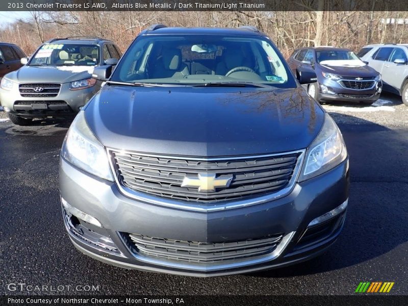 Atlantis Blue Metallic / Dark Titanium/Light Titanium 2013 Chevrolet Traverse LS AWD