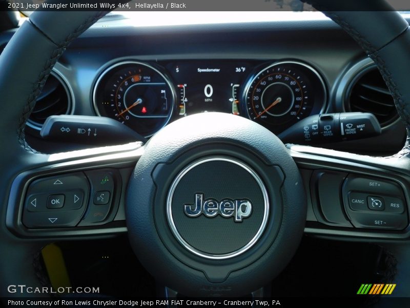 Hellayella / Black 2021 Jeep Wrangler Unlimited Willys 4x4