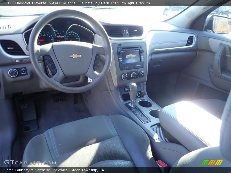Atlantis Blue Metallic / Dark Titanium/Light Titanium 2013 Chevrolet Traverse LS AWD