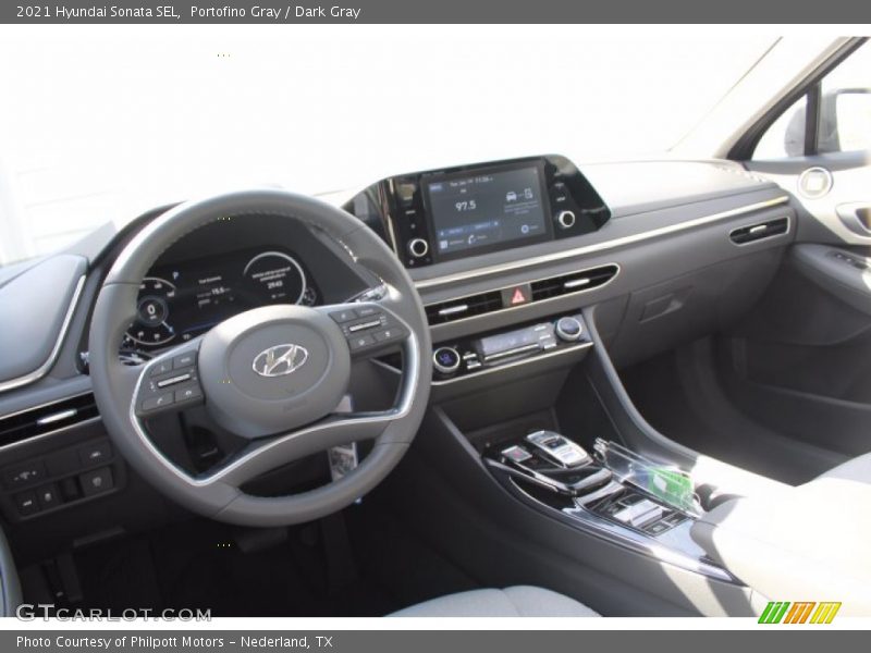 Portofino Gray / Dark Gray 2021 Hyundai Sonata SEL