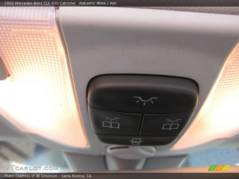 Alabaster White / Ash 2003 Mercedes-Benz CLK 430 Cabriolet