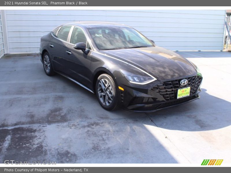 Phantom Black / Black 2021 Hyundai Sonata SEL