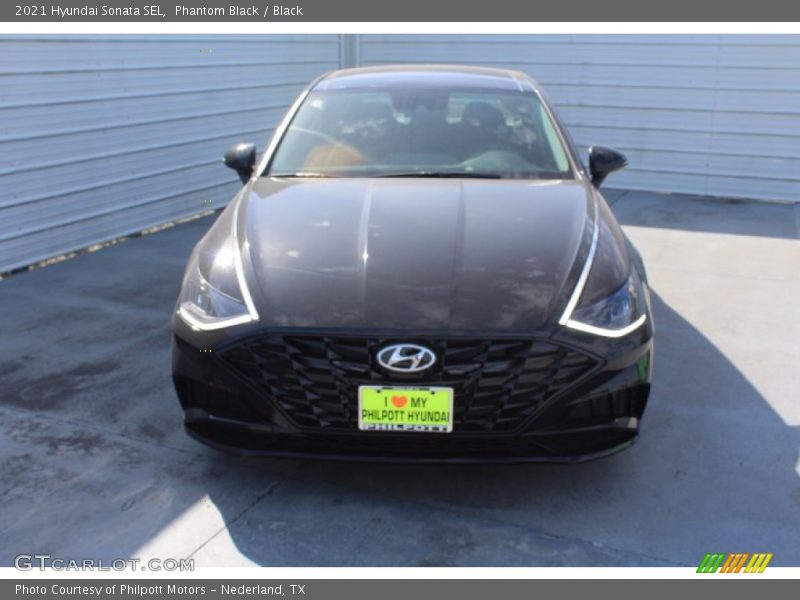 Phantom Black / Black 2021 Hyundai Sonata SEL