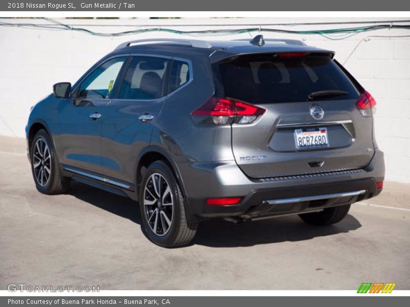 Gun Metallic / Tan 2018 Nissan Rogue SL