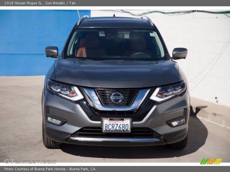 Gun Metallic / Tan 2018 Nissan Rogue SL