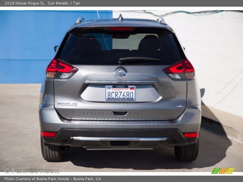 Gun Metallic / Tan 2018 Nissan Rogue SL