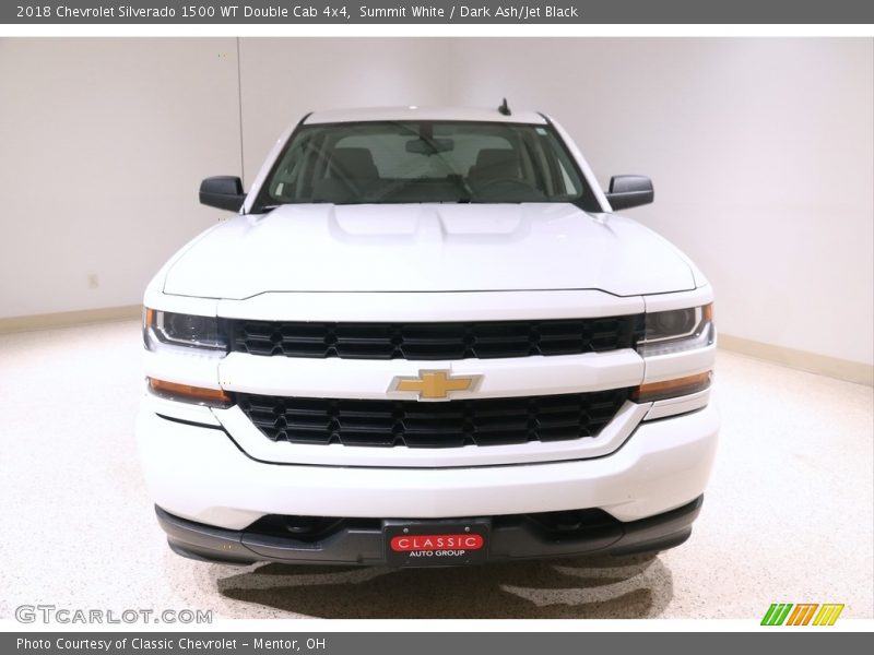 Summit White / Dark Ash/Jet Black 2018 Chevrolet Silverado 1500 WT Double Cab 4x4