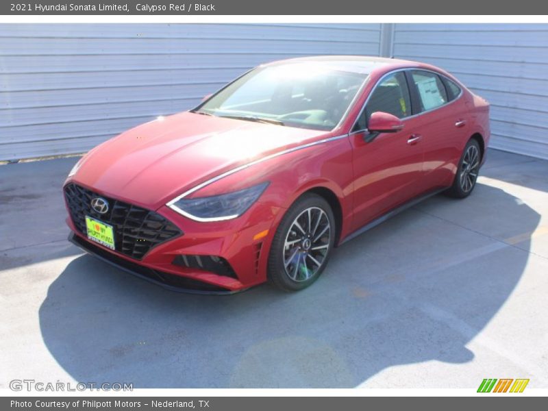 Calypso Red / Black 2021 Hyundai Sonata Limited