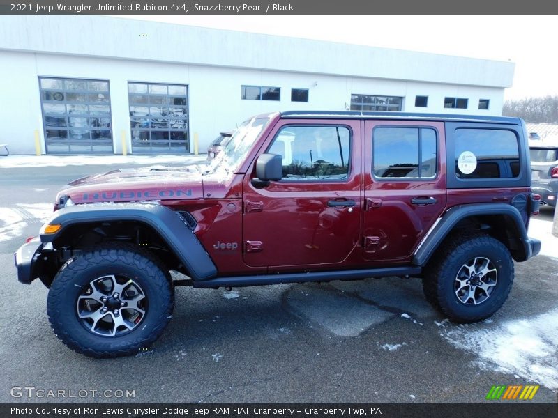 Snazzberry Pearl / Black 2021 Jeep Wrangler Unlimited Rubicon 4x4