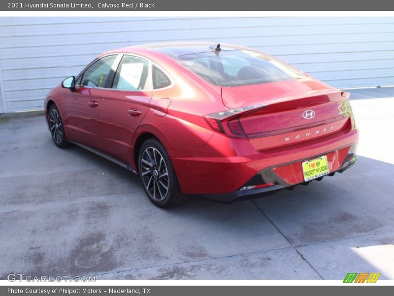 Calypso Red / Black 2021 Hyundai Sonata Limited