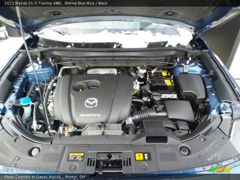 Eternal Blue Mica / Black 2021 Mazda CX-5 Touring AWD