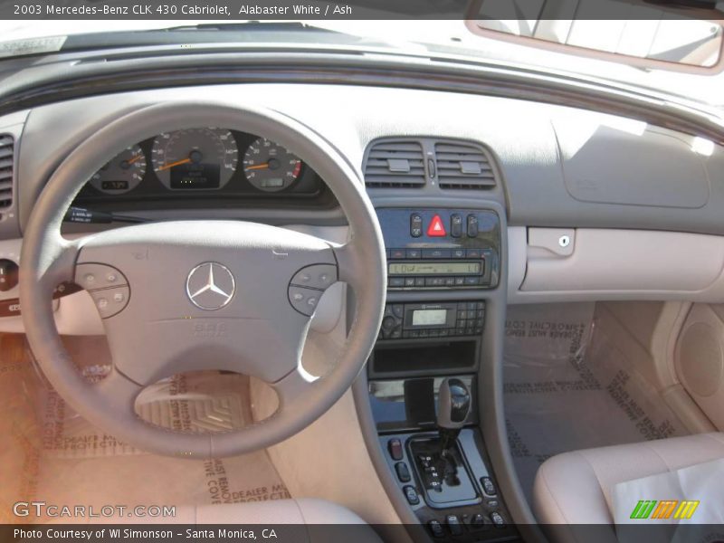 Alabaster White / Ash 2003 Mercedes-Benz CLK 430 Cabriolet