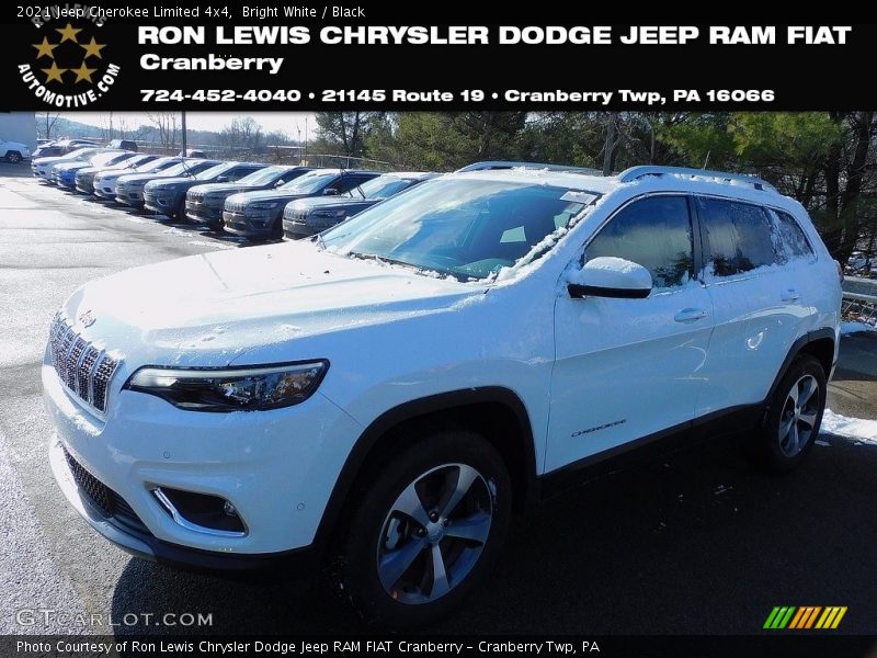 Bright White / Black 2021 Jeep Cherokee Limited 4x4