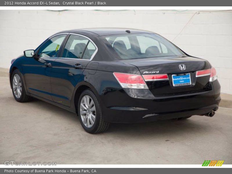 Crystal Black Pearl / Black 2012 Honda Accord EX-L Sedan