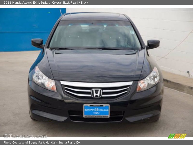 Crystal Black Pearl / Black 2012 Honda Accord EX-L Sedan