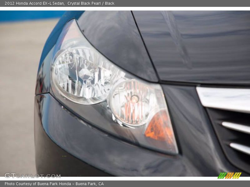Crystal Black Pearl / Black 2012 Honda Accord EX-L Sedan
