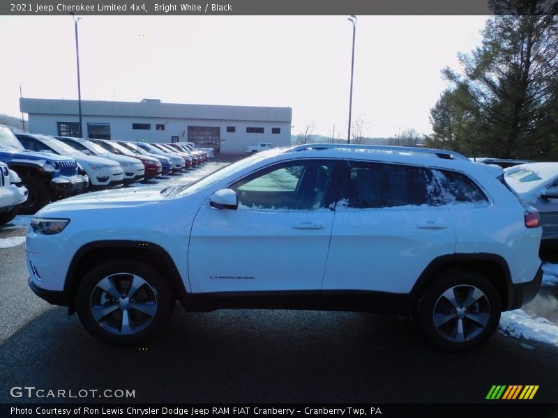 Bright White / Black 2021 Jeep Cherokee Limited 4x4