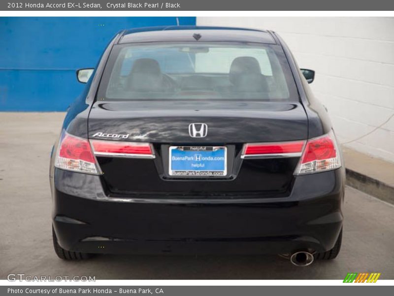 Crystal Black Pearl / Black 2012 Honda Accord EX-L Sedan