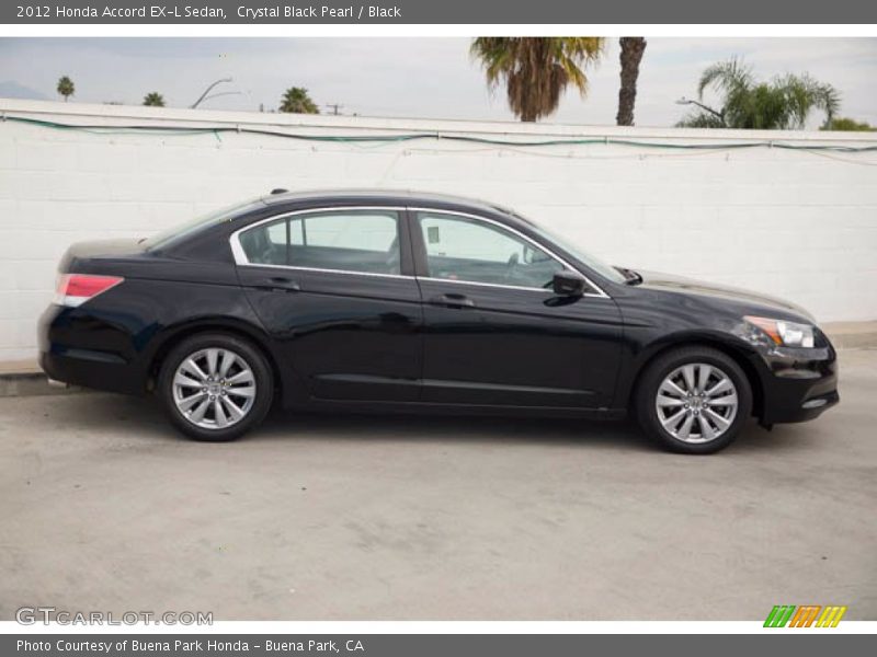 Crystal Black Pearl / Black 2012 Honda Accord EX-L Sedan