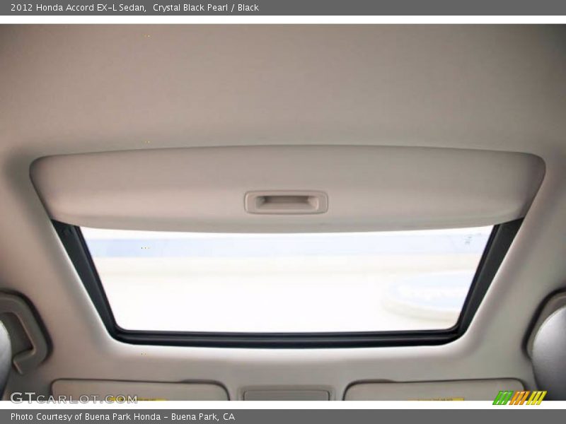 Crystal Black Pearl / Black 2012 Honda Accord EX-L Sedan