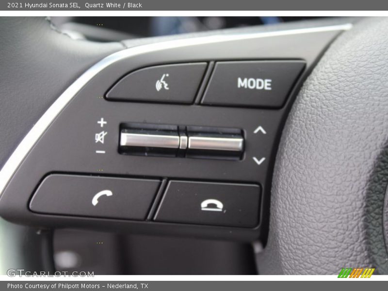 Quartz White / Black 2021 Hyundai Sonata SEL