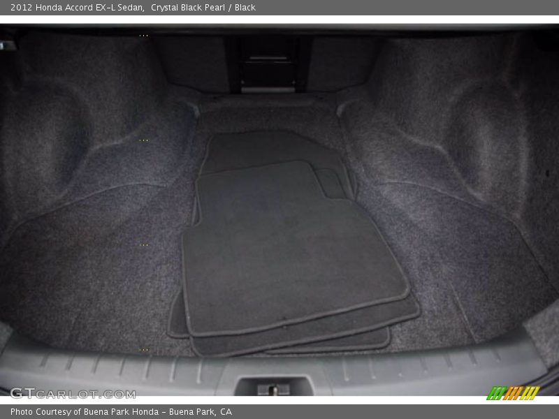Crystal Black Pearl / Black 2012 Honda Accord EX-L Sedan