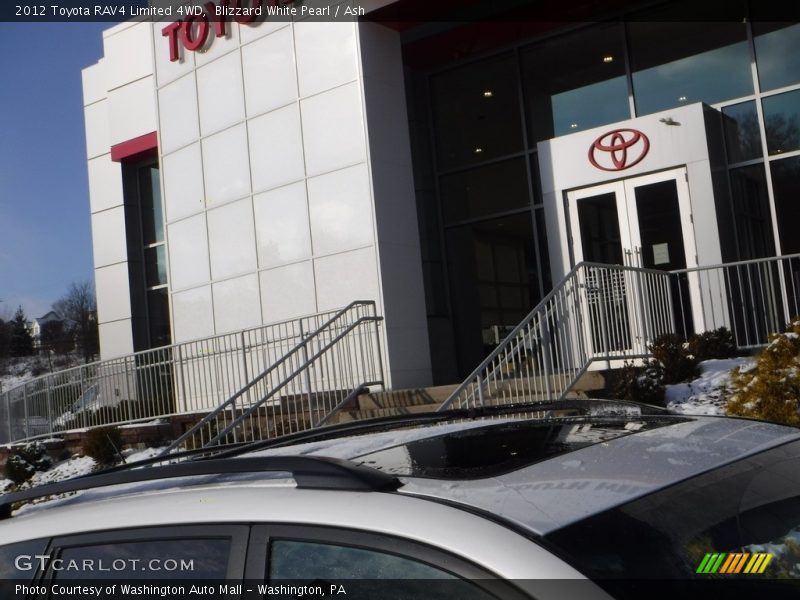 Blizzard White Pearl / Ash 2012 Toyota RAV4 Limited 4WD