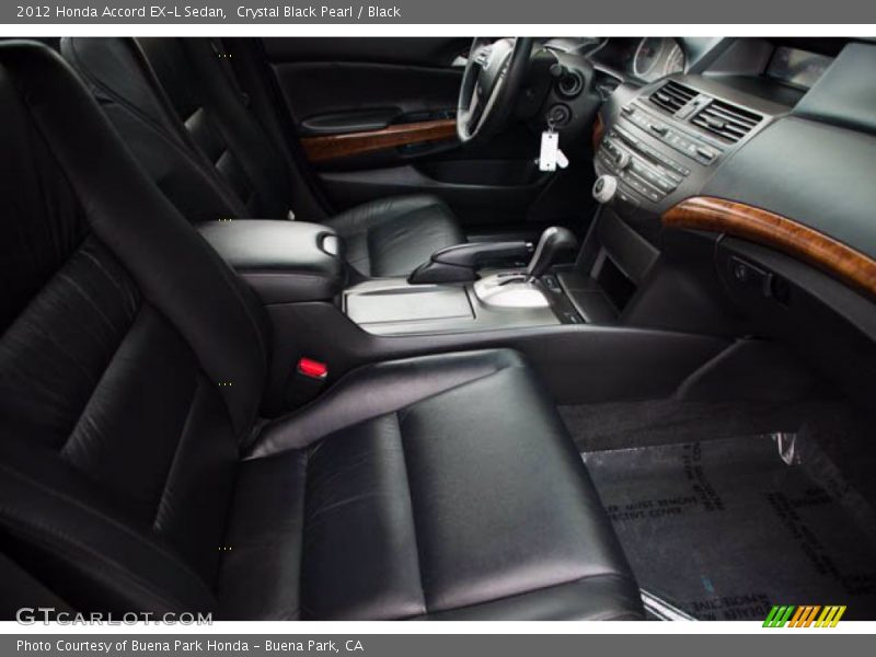 Crystal Black Pearl / Black 2012 Honda Accord EX-L Sedan