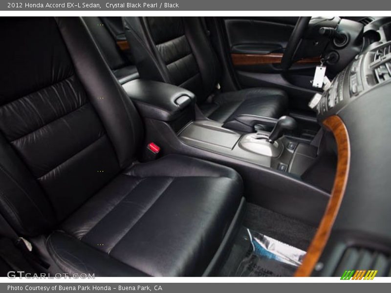 Crystal Black Pearl / Black 2012 Honda Accord EX-L Sedan