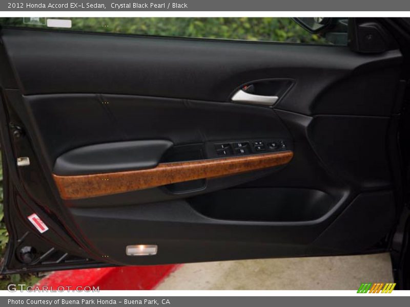 Crystal Black Pearl / Black 2012 Honda Accord EX-L Sedan