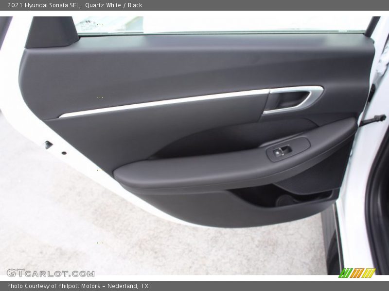 Quartz White / Black 2021 Hyundai Sonata SEL
