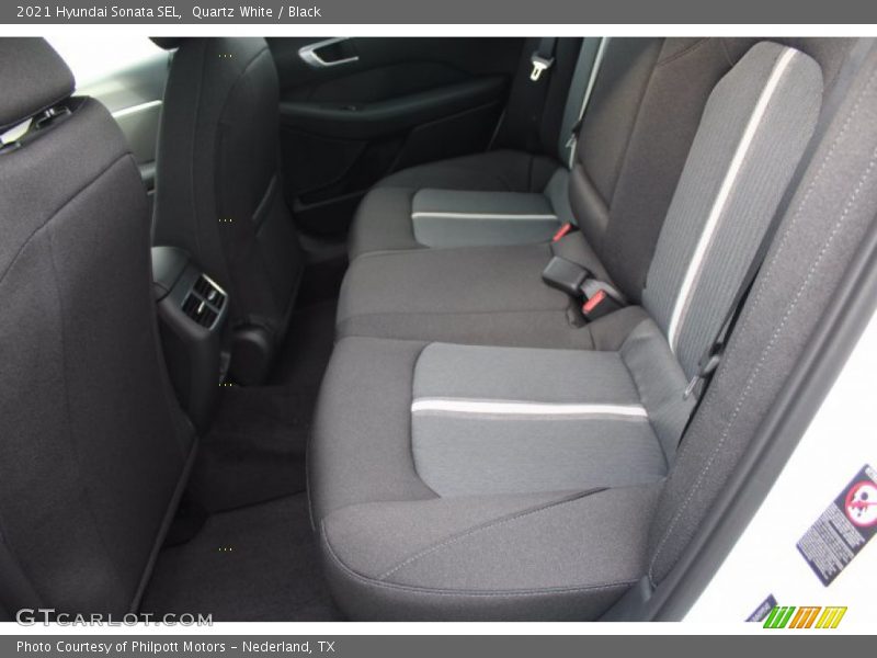 Quartz White / Black 2021 Hyundai Sonata SEL