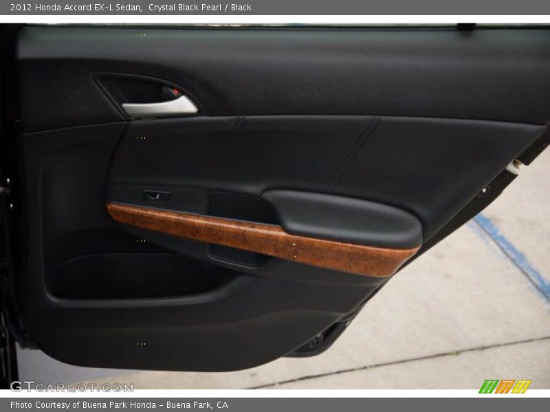 Crystal Black Pearl / Black 2012 Honda Accord EX-L Sedan